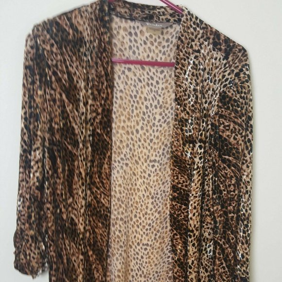 TanJay Sweaters - TanJay Animal Print Cheetah Womens Blazer Jacket